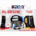 OkaeYa RL-6830W 8W Laser+30SMD Led Rechargeable Torch 