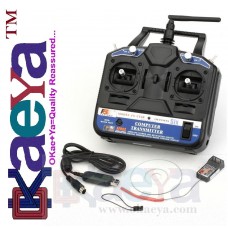 OkaeYa.com 2.4G FS-CT6B 6 CH Radio Model RC Transmitter Receiver PPM/GFSK