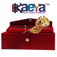 OkaeYa Natural Rose (30 cm x 12 cm x 9 cm, Gold)