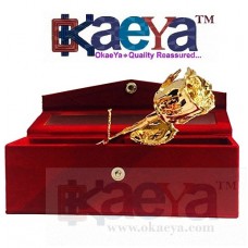 OkaeYa Natural Rose (30 cm x 12 cm x 9 cm, Gold)