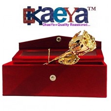 OkaeYa Natural Rose (30 cm x 12 cm x 9 cm, Gold)