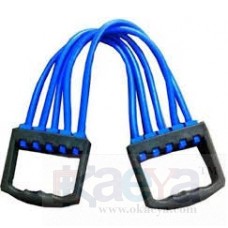 OkaeYa Movo Men & Women Personal Rubber Rope Adjustable 5 Silicone Stripes Chest Expander Resistance Tube  (Multicolor)
