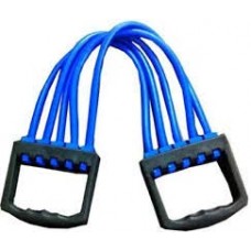 OkaeYa Movo Men & Women Personal Rubber Rope Adjustable 5 Silicone Stripes Chest Expander Resistance Tube  (Multicolor)