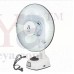 OkaeYa Akari Ak-8012 12" Rechargeable Ac/Dc Table Fan with Emergency Led Light, Solar Chargng Facility -White (to be Assembled as per Manual)