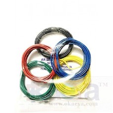 OkaeYa Pure Copper" Breadboard Wire, 22 Gauge Wire, Hookup Wire (2 Meters/Color, Total 10 Meters Pack)