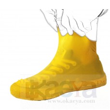 OkaeYa Yellow Reusable Antiskid Rain Shoe Cover