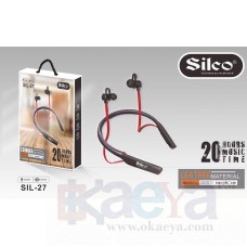 OkaeYa Silco SIL-27 Leather Material Neckband Stero Earphone