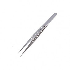 OkaeYa Anti-Magnetic Sharp Point Stainless Steel Straight Electronic Precision Straight Curved Tweezers for Mobile Repair Tool