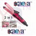 OkaeYa-2 In 1 Hair Beauty Set Curler And Straightener Plus Curler With Ceramic Plate