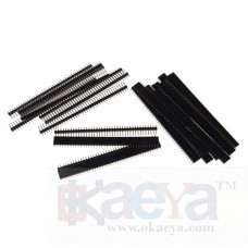 OkaeYa Imported 10X Single Row Male and Female 40 Pin Header Strip 254 mm