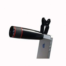OkaeYa Clip On 12X Telephoto Lens Mobile Phone Optical Zoom Telescope Camera for iPhone Sumgung HTC Phone Lenses Cell celular