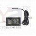 OkaeYa Mini LCD digital thermometer sensor wired for Room temperaure/fridges/Indoor/Outdoor Portable Pocket LCD Electronic Temperature Meter