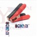 OkaeYa- 2Pcs 90Mm 100A Plastic Crocodile Alligator Car Battery Clips Clamps Red And Black