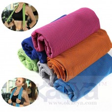 OkaeYa Cooling Towel Tancano Microfiber Towels for Instant Relief Sports Towel Headwear for Golf Swimming Football Workout Gym 40"x12" Travel Towel for Sweat
