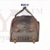 OkaeYa 2 Wheel Cabin Size Travel Duffle With Trolley (Brown)