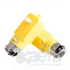 OkaeYa Motor Dual shaft Smart Car Robot Gear Motor for Arduino, 2 Pieces