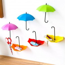 Okaeya 3 Pcs Umbrella Key ring Hat Wall Multipurpose Holder Hanger Hooks