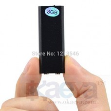 OKaeYa Smallest 8GB Professional Voice Recorder Digital Audio Mini Dictaphone + MP3 Player + USB Flash Drive