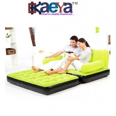 OkaeYa Velvet Air Sofa Cum Bed