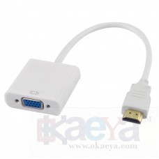 OkaeYa HDMI Male to VGA RGB Female Video Connector Adapter 1080P for PC