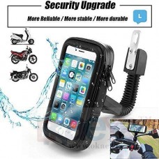 OkaeYa Waterproof Mount Stand for Bike/Motorcycle Mobile Holder Universal Zip Pouch Style - 5.5 inch to 7 inch