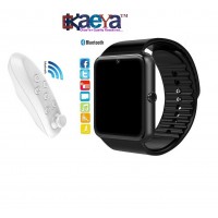 OkaeYa -GT08 Bluetooth Smartwatch Having SIM/TF Card Support With Bluetooth Remote & VR Headset for Android/iOS Devices (Color may vary)