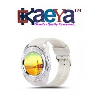 OkaeYa- V8 Bluetooth Smartwatch With Sim & TF Card Support 