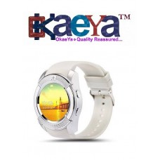 OkaeYa- V8 Bluetooth Smartwatch With Sim & TF Card Support 