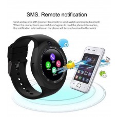 OkaeYa Y1S Touch Screen Bluetooth Smartwatch with Camera and Sim Card Support Compatible with All Smartphones