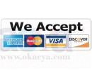 we accept all major debit & credit cards