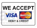 we accept visa master cards