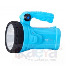 OkaeYa  AK 5959L 30 W Laser LED Rechargeable Search Light Torch, with Power Bank Facility + USB (Colour Blue, Green, Yellow, Orange Any Colour 1 pc Will be Sent depending on Availability)