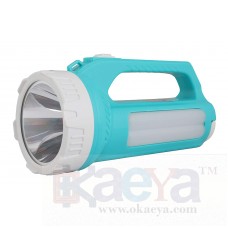 OkaeYa AK-8950TU 25 W Laser Led Rechargeable Search Light Torch with Emergency 35 Watt Tube Light (Colour Green Blue/Purple/Grey,Black/red, Any Colour Will be Sent 1 pc depending on Availability)