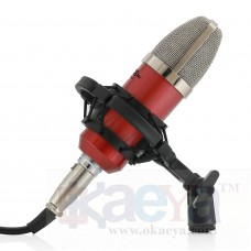 OkaeYa BM-700 Professional Large Diaphragm Studio Recording Microphone (Coral)