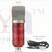 OkaeYa BM-700 Professional Large Diaphragm Studio Recording Microphone (Coral)