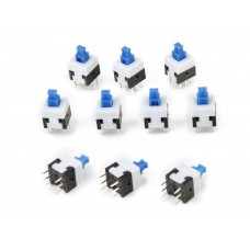 OkaeYa 10pcs 6-pin Self-locking Button Switch Button Mini Push Button 25V 1.5A