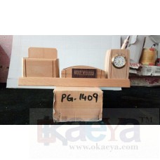 OkaeYa Multi-Functional Wooden Desk Organiser, Pen Stand/Pencil Stand, Stationery Stand for Office and Students Use